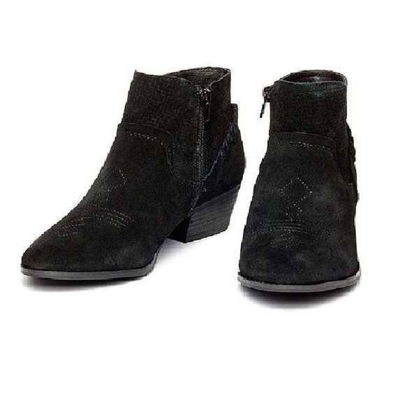 NIB Yellowbox Black Suede Pueblo Bootie, 8.5 - Picture 1 of 6